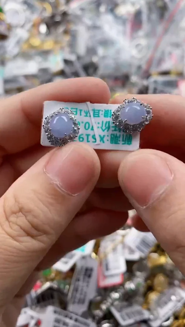 银S925镶嵌戒指翡翠222    7