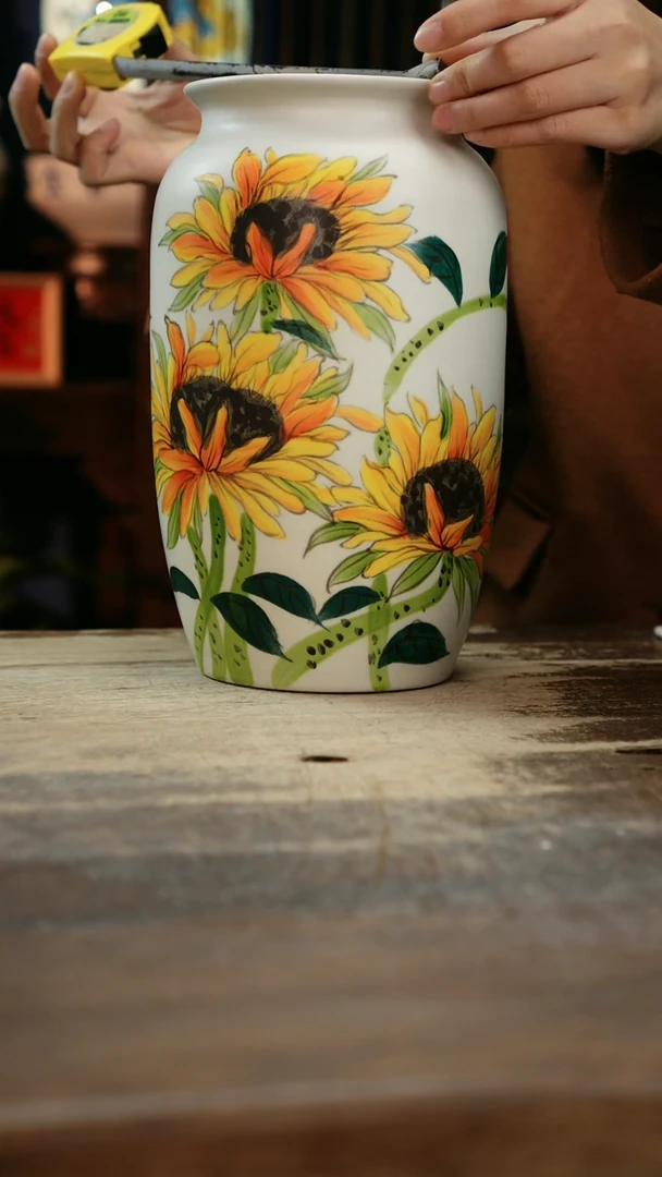 【闪购商品】瓷片景德镇纯手工釉下彩精品花瓶