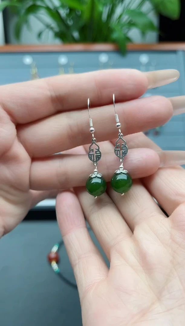 【闪购商品】玛瑙/玉髓耳饰银S925镶嵌032