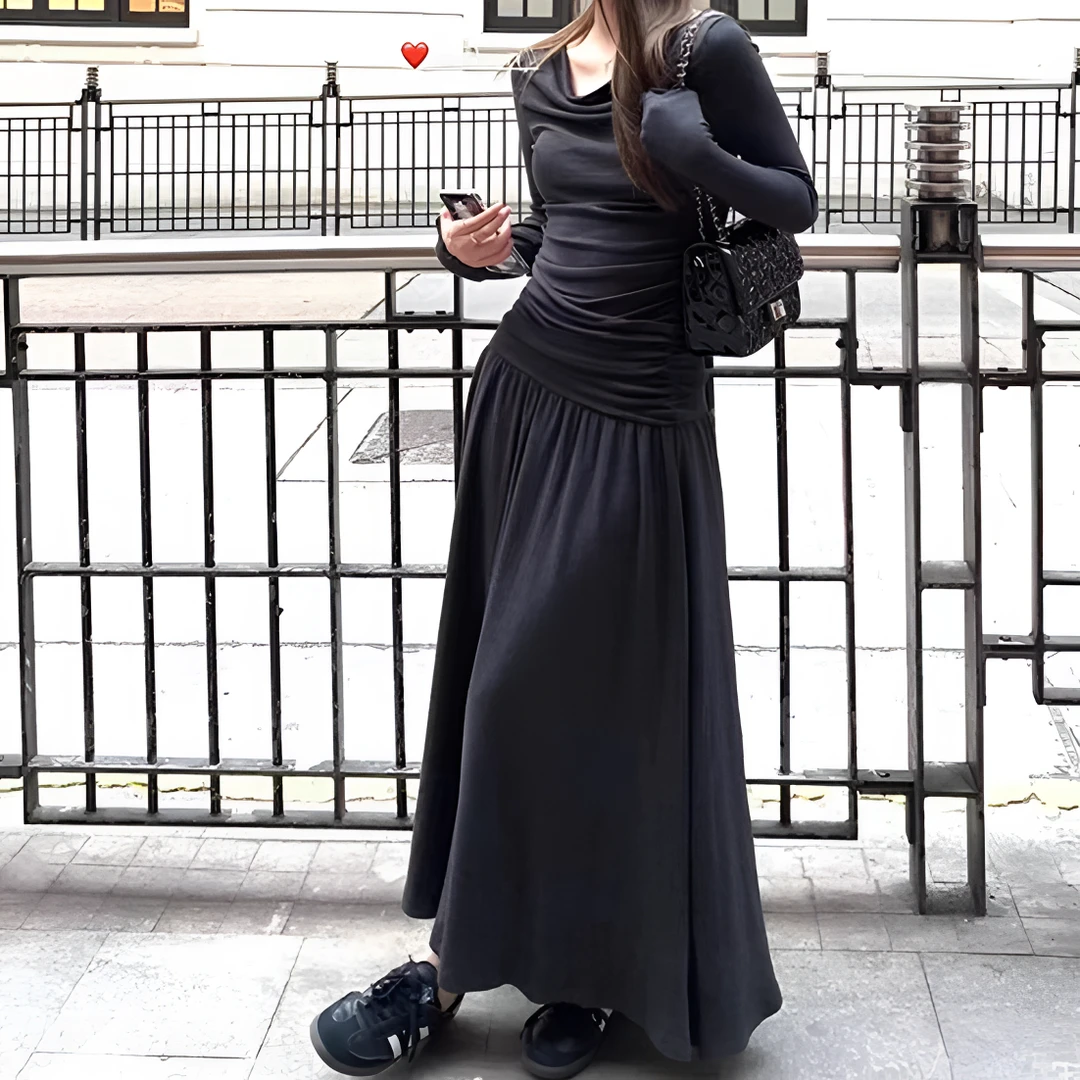 【苏兰文】女神范法式收腰连衣裙-24068