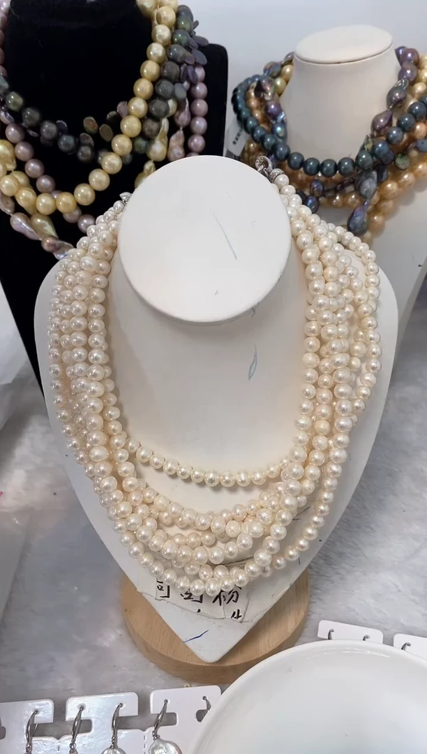 【闪购商品】淡水珍珠颈饰钛钢10