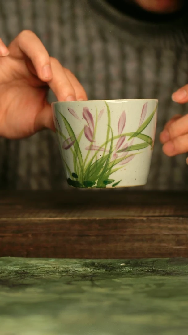 瓷器青诗集手工手绘瓷器