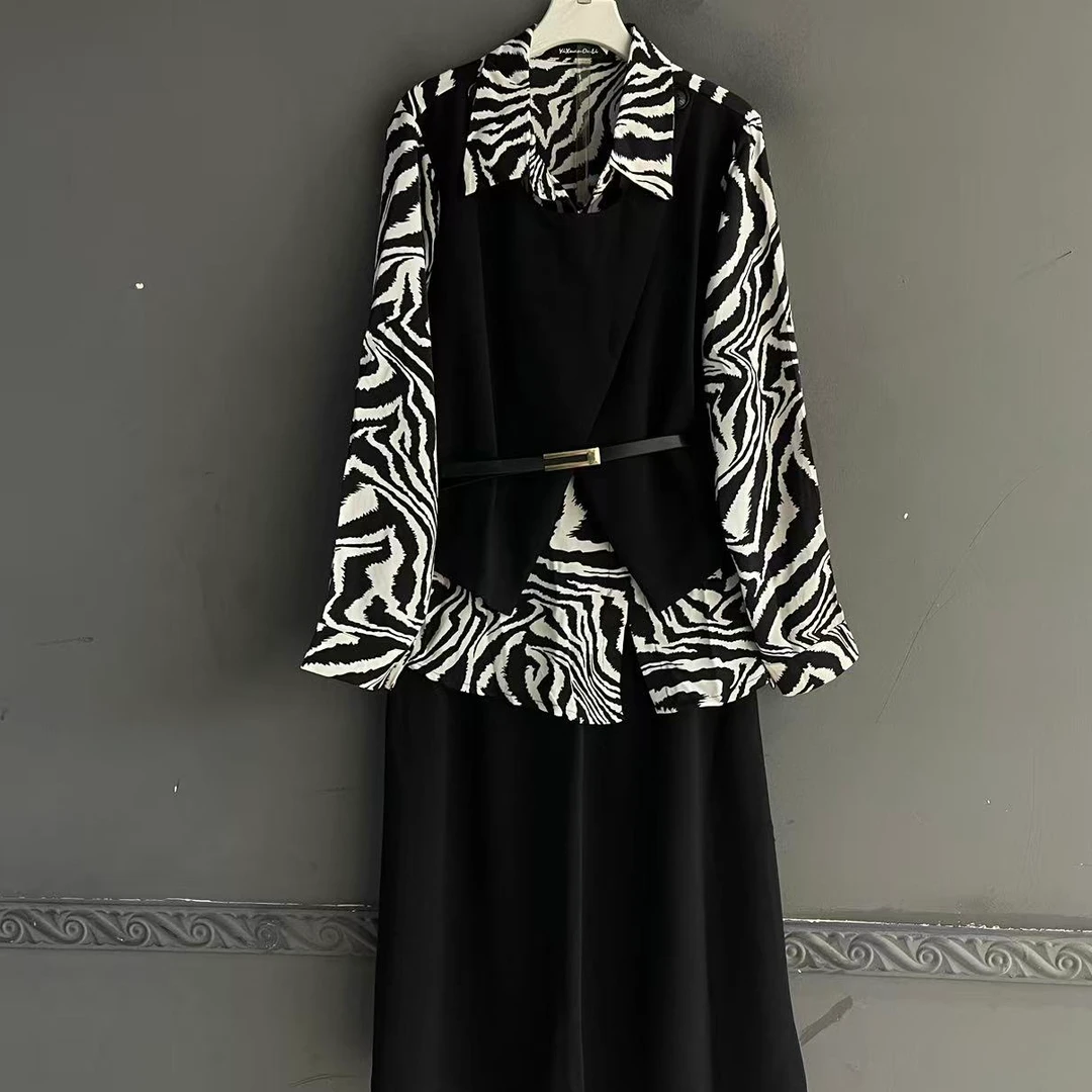 大码女装半身裙两件套