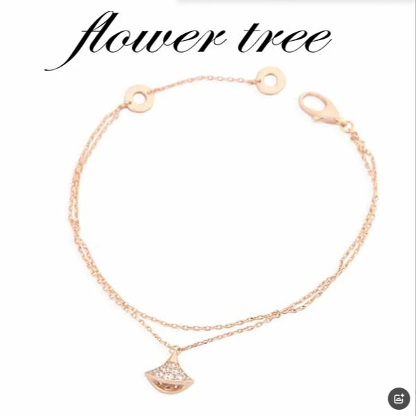 合金合成锆石手链 3471铜合金锆石手链 CNC精工 扇子满钻手链