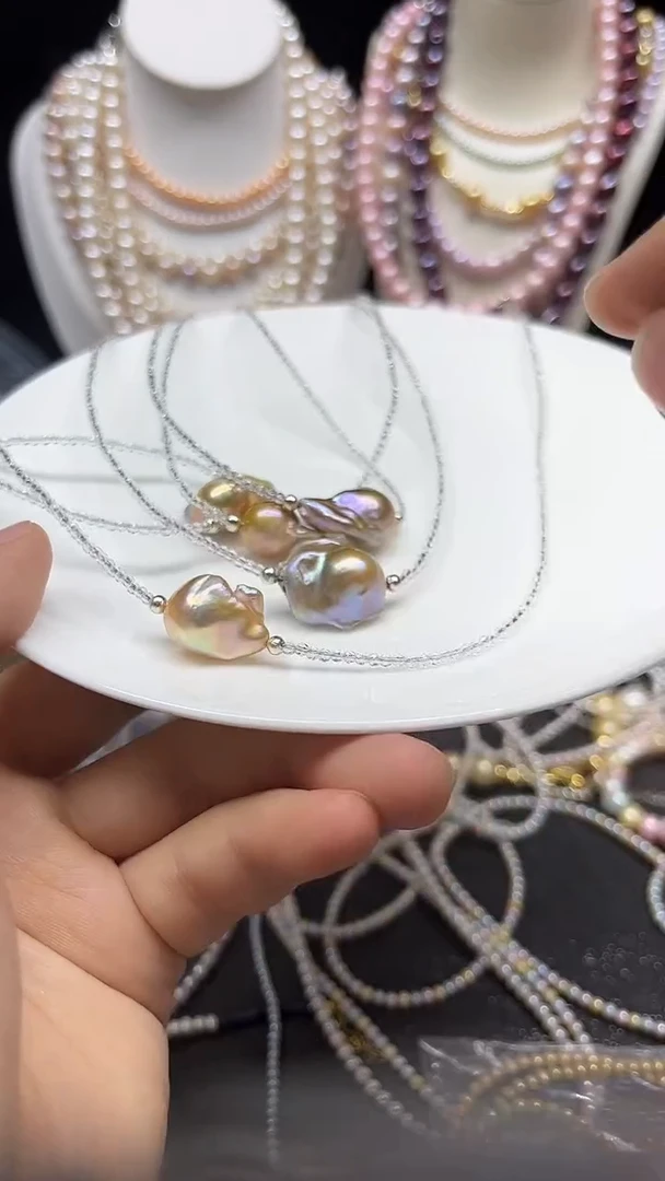 淡水珍珠未镶嵌颈饰多人