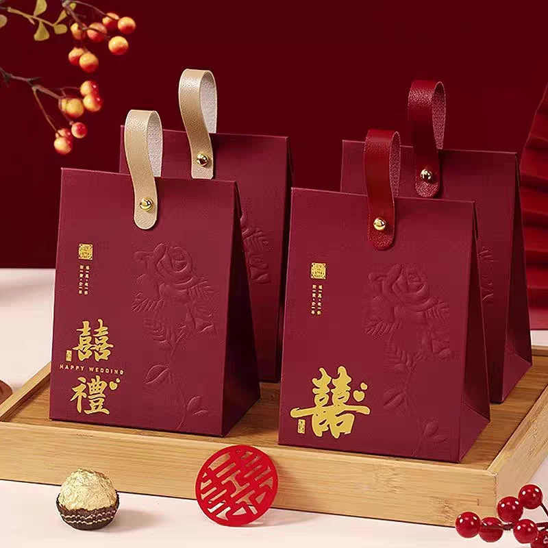 喜糖礼盒中式结婚喜糖盒高级婚礼喜糖袋子订婚喜糖盒子伴手礼礼盒