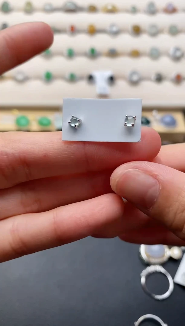 银S925镶嵌戒指翡翠1111111+3