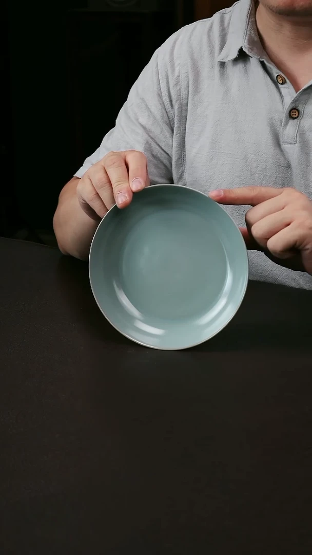 其他汝官窑天青淡蓝-中号圆洗35