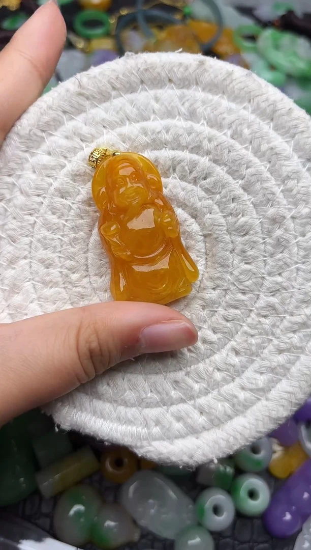 颈饰未镶嵌翡翠缅甸翡翠吊坠
