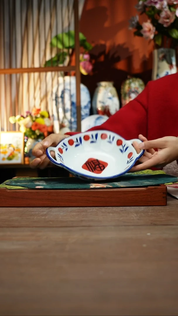 【简家甄选】景德镇设计师釉下手绘陶瓷