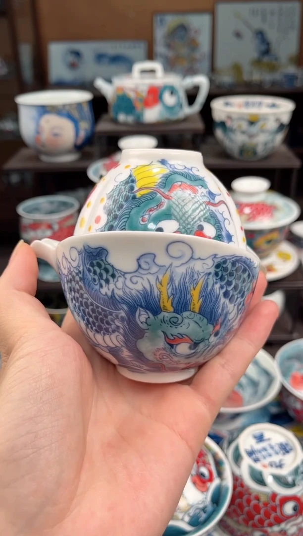 拙明院（微瑕价格）手抓壶+三方杯