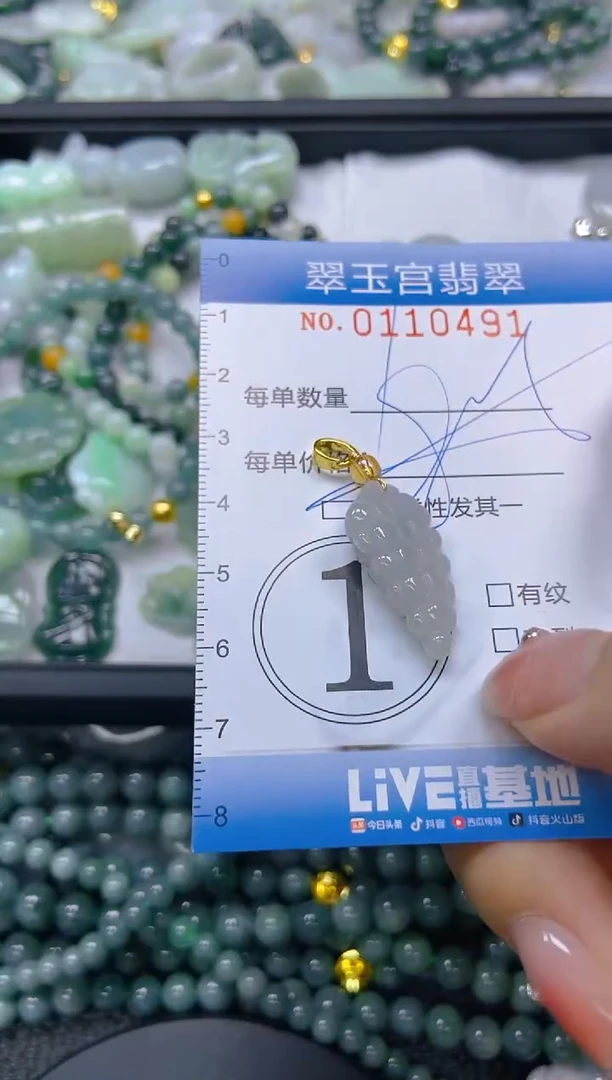 翡翠未镶嵌颈饰闪购0110491