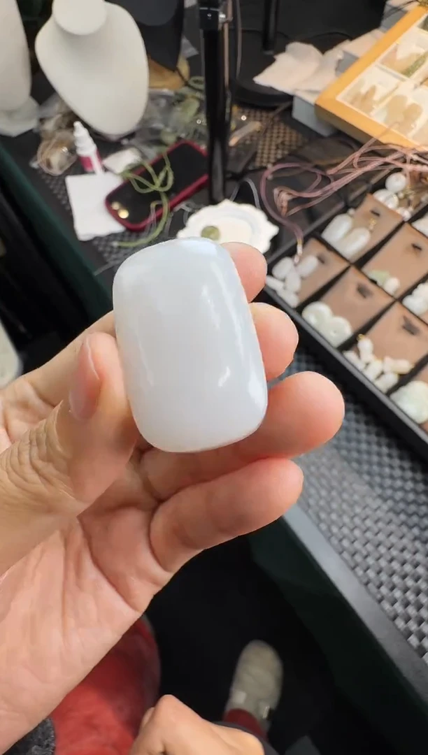 【闪购商品】和田玉颈饰未镶嵌35白玉无事牌