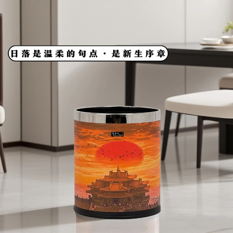 垃圾桶家用民宿新款客厅厨房厕所卫生间高颜值大容量轻奢卧室无盖
