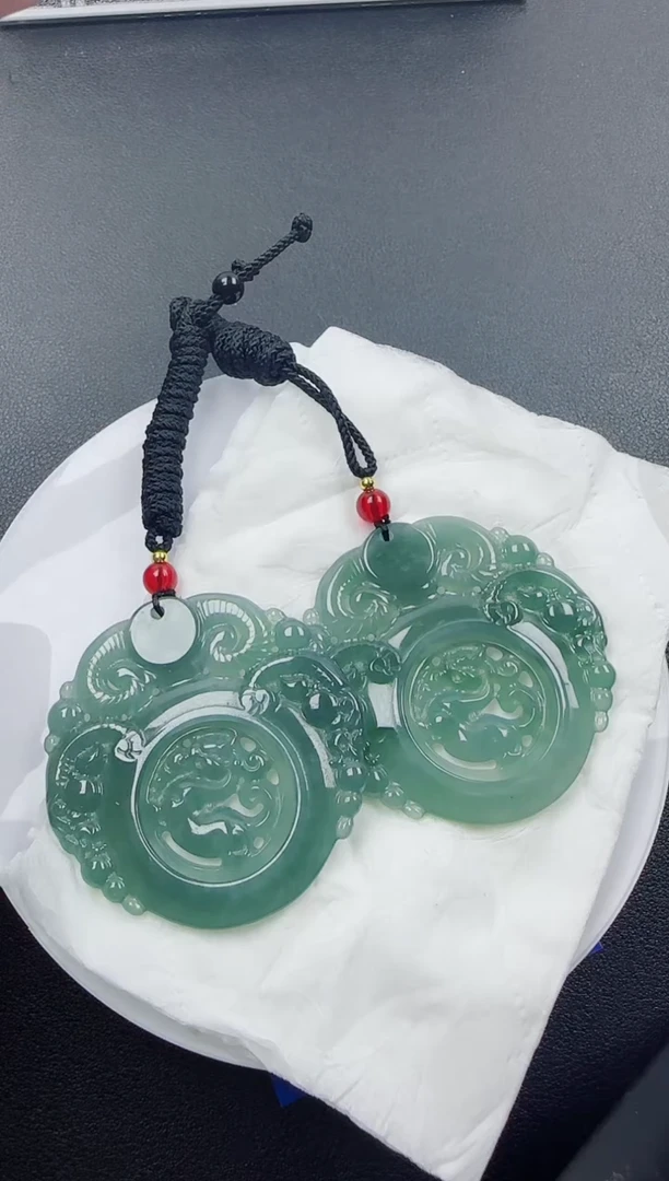 【闪购商品】翡翠颈饰未镶嵌翡翠三阳开泰（多样性发其一）