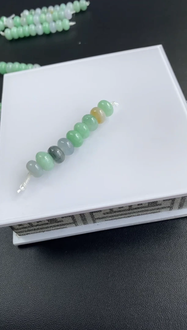 翡翠散珠23天然A货翡翠散珠卡9+