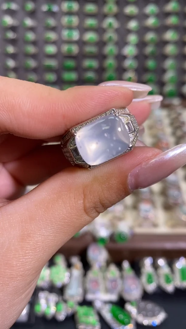 未镶嵌戒指翡翠天然缅甸A货翡翠未镶嵌 粉丝福利