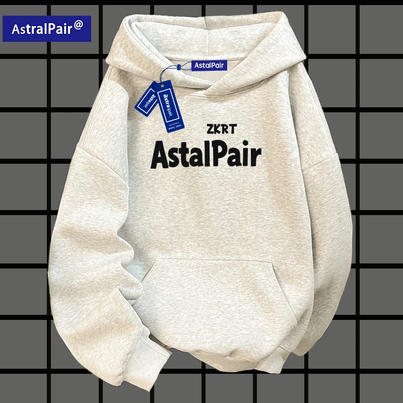 纯棉美式复古连帽卫衣男女2025新款爆款宽松长袖上衣秋冬加绒加厚