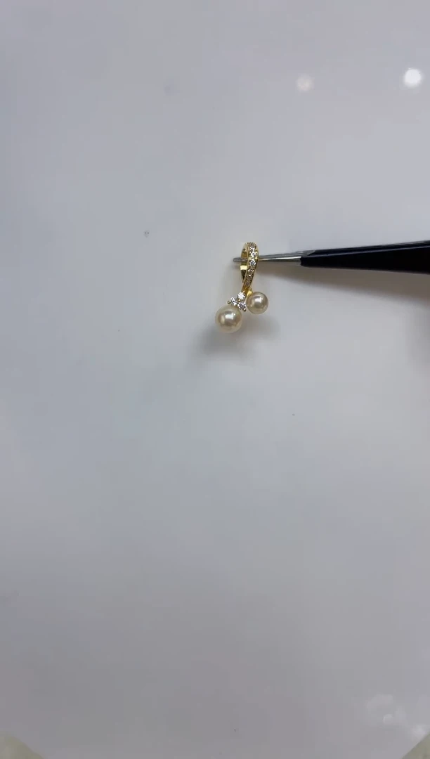 海水珍珠银S925镶嵌颈饰