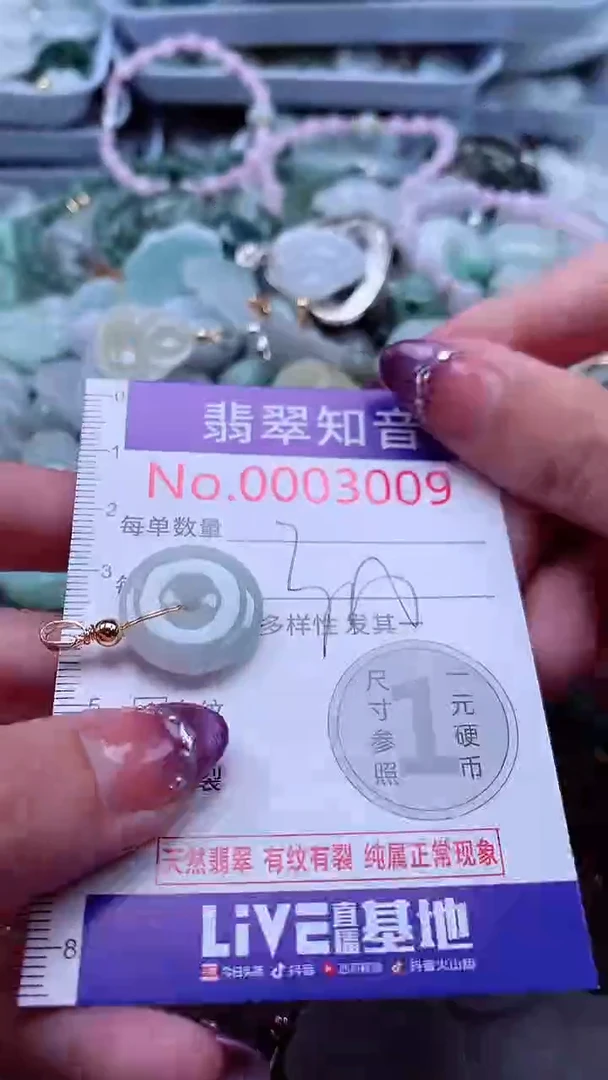 翡翠未镶嵌吊坠(不含链)3008