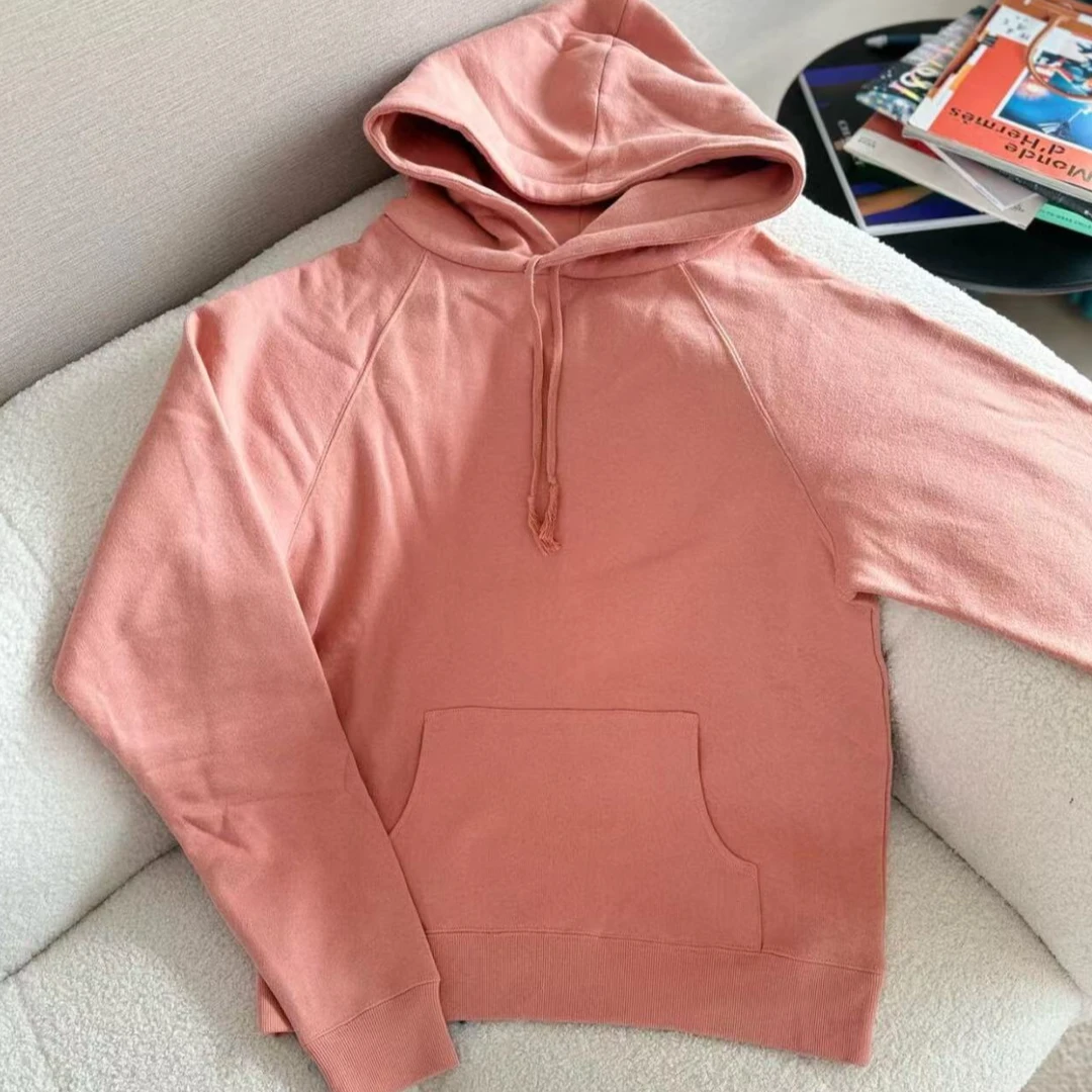 全新未使用 YSL/圣罗兰 粉色连帽卫衣/M/L码