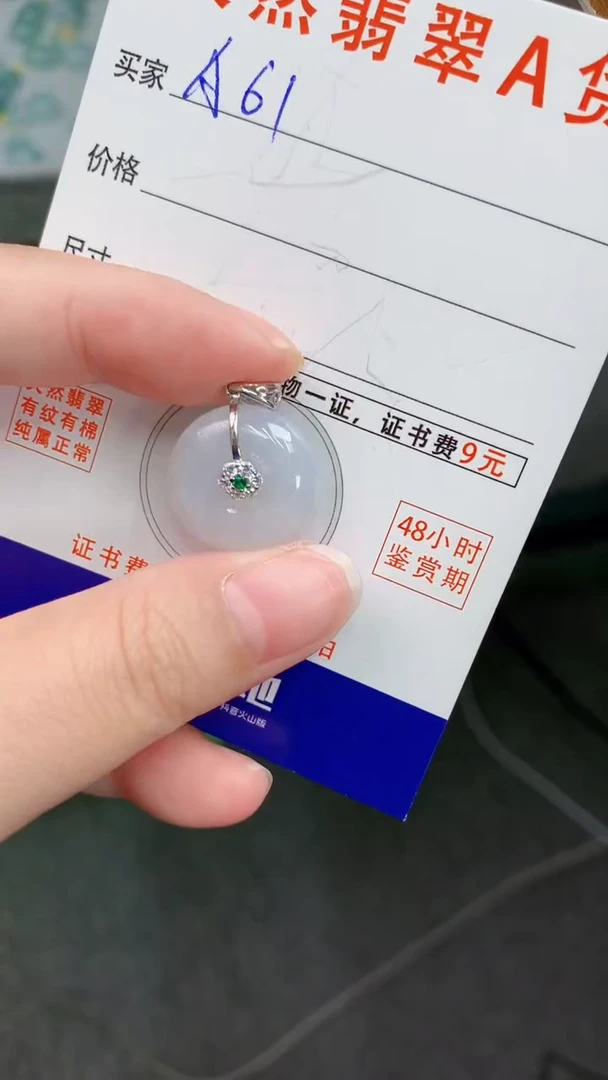 颈饰未镶嵌翡翠天然A货翡翠挂件