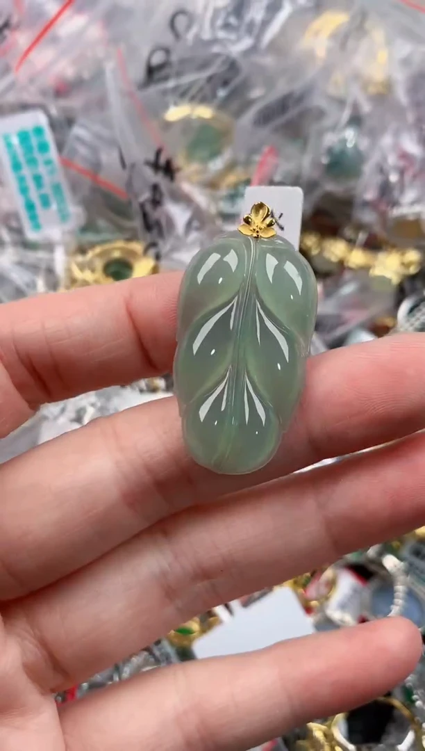 18K金镶嵌戒指翡翠222----2