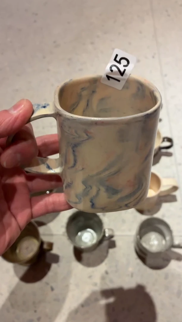 瓷片s****e125绞胎泥咖啡杯1个