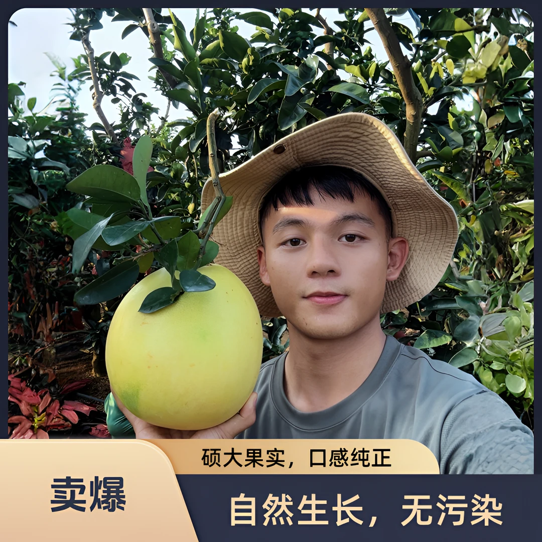 【川泽鲜果】广西正宗精品三红蜜柚头茬果5-9斤
