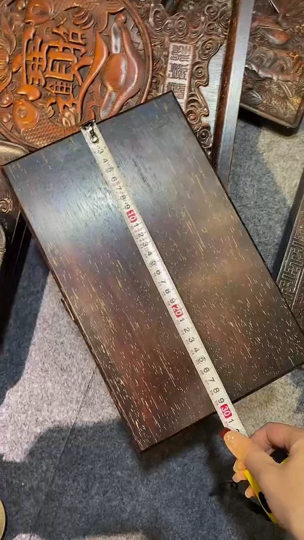 木紫檀雕刻板一物一拍