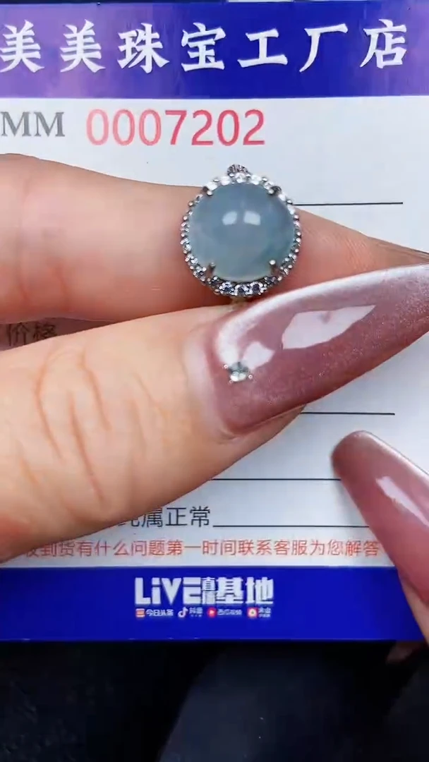 翡翠银S925镶嵌颈饰7202