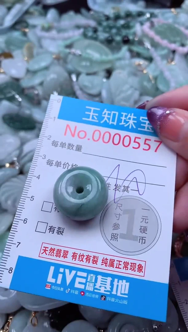 翡翠未镶嵌吊坠(不含链)557