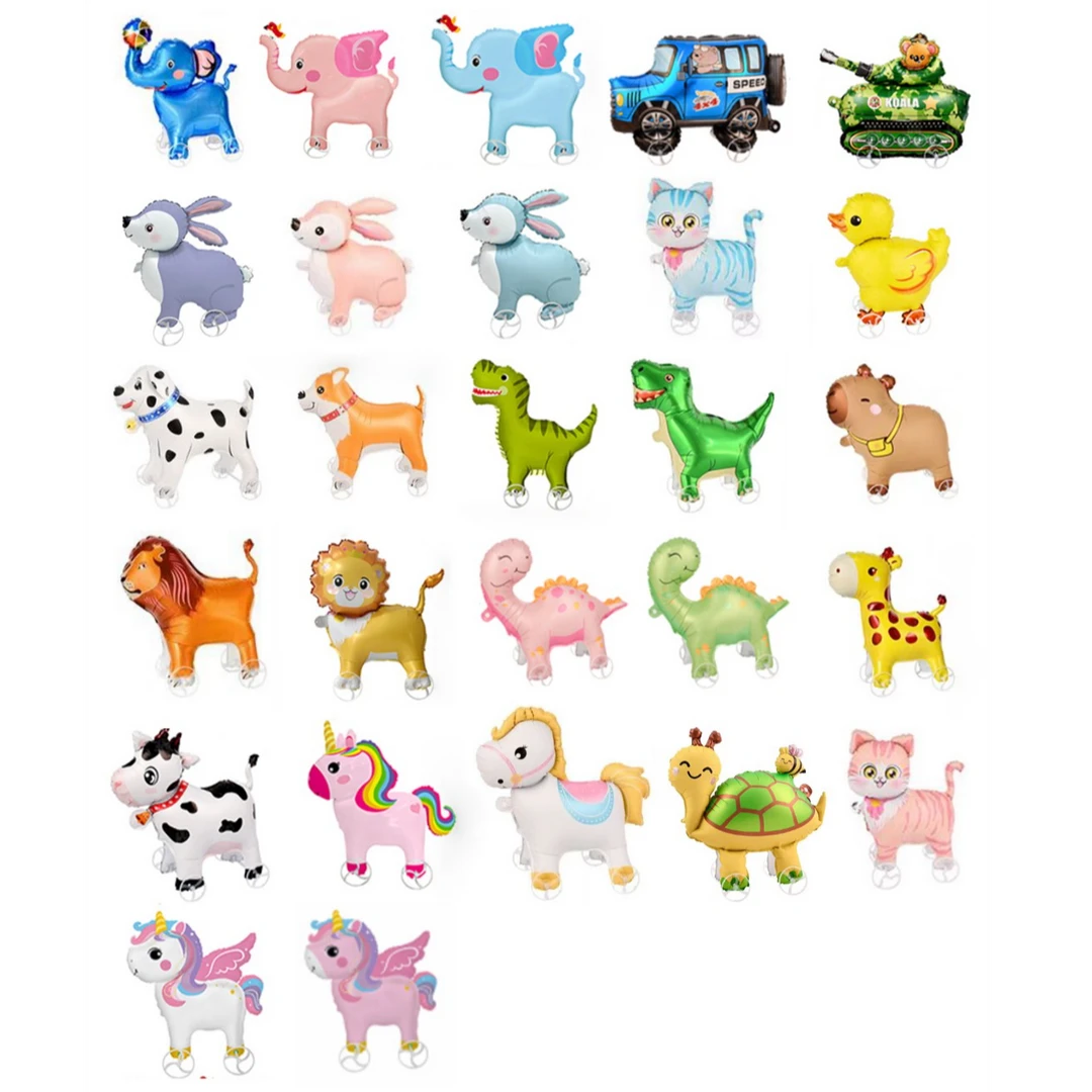 加厚尼龙材质新款带轮走路动物轮子卡通动物玩具街卖户外摆摊批发