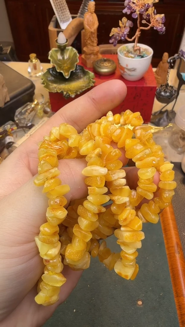 【闪购商品】琥珀手串未镶嵌蜜蜡随形单圈多样性发其一