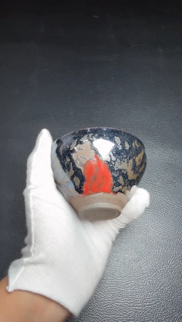 茶盏张木芳红衣达摩盏79