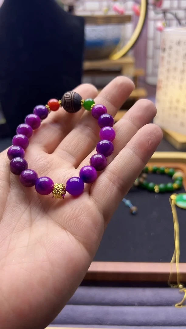 【闪购商品】苏纪石（舒俱来）手链14K金镶嵌S07