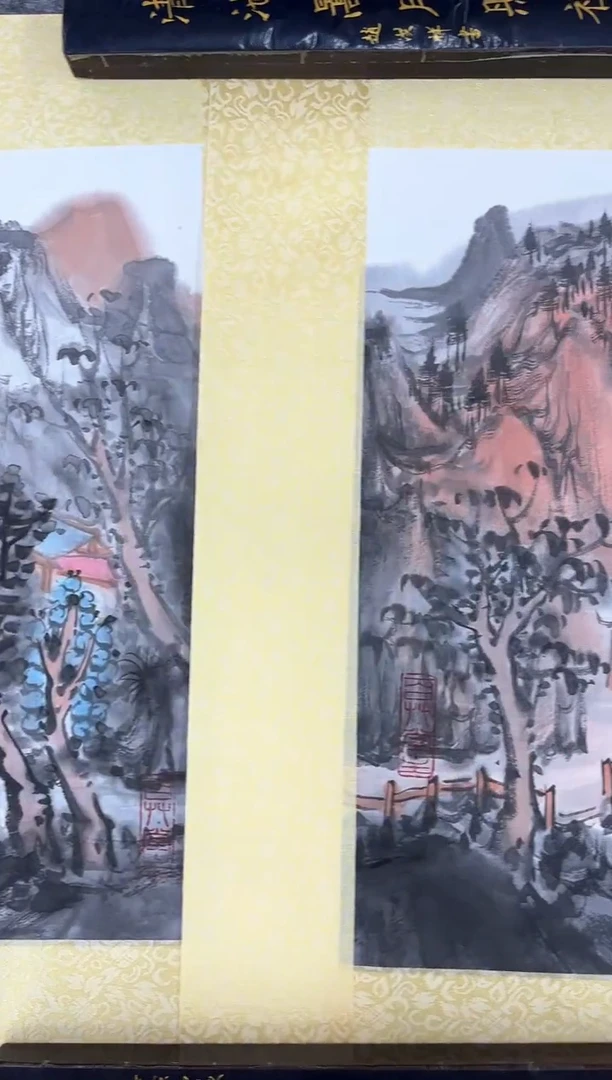 国画洪明道-1平尺-山水-随机