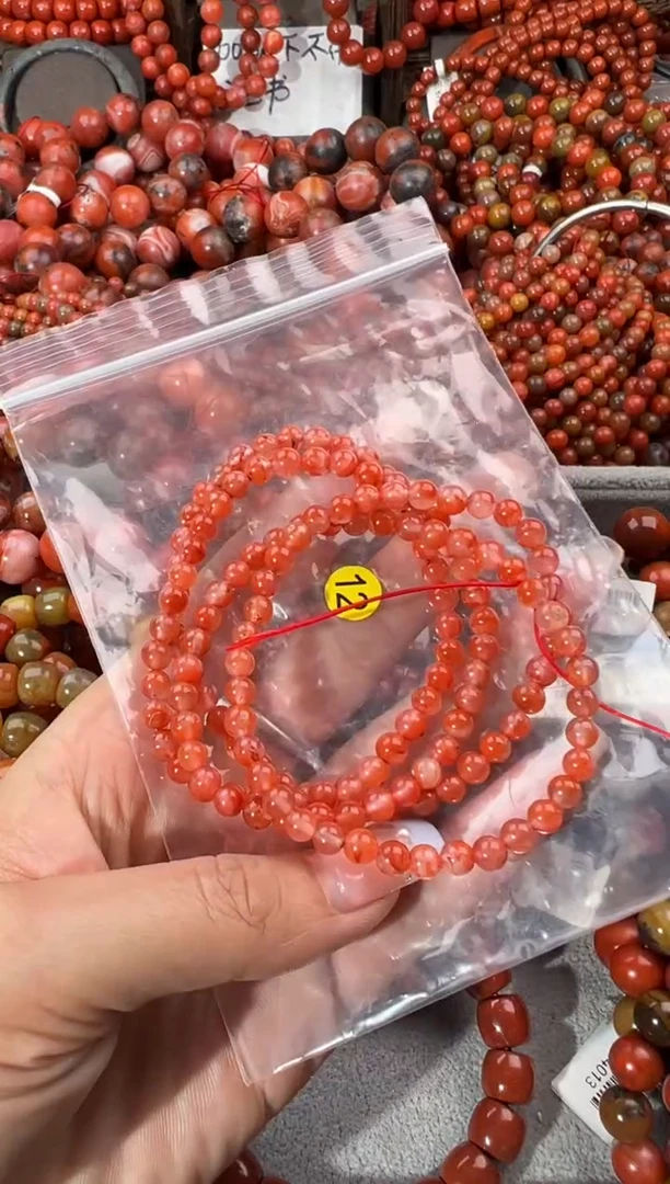 未镶嵌手串南红玛瑙5+