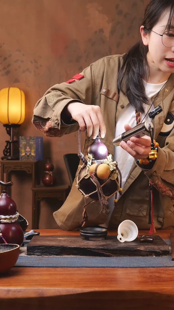 【闪购商品】348S号精品大漆葫芦防腐防渗装水茶酒