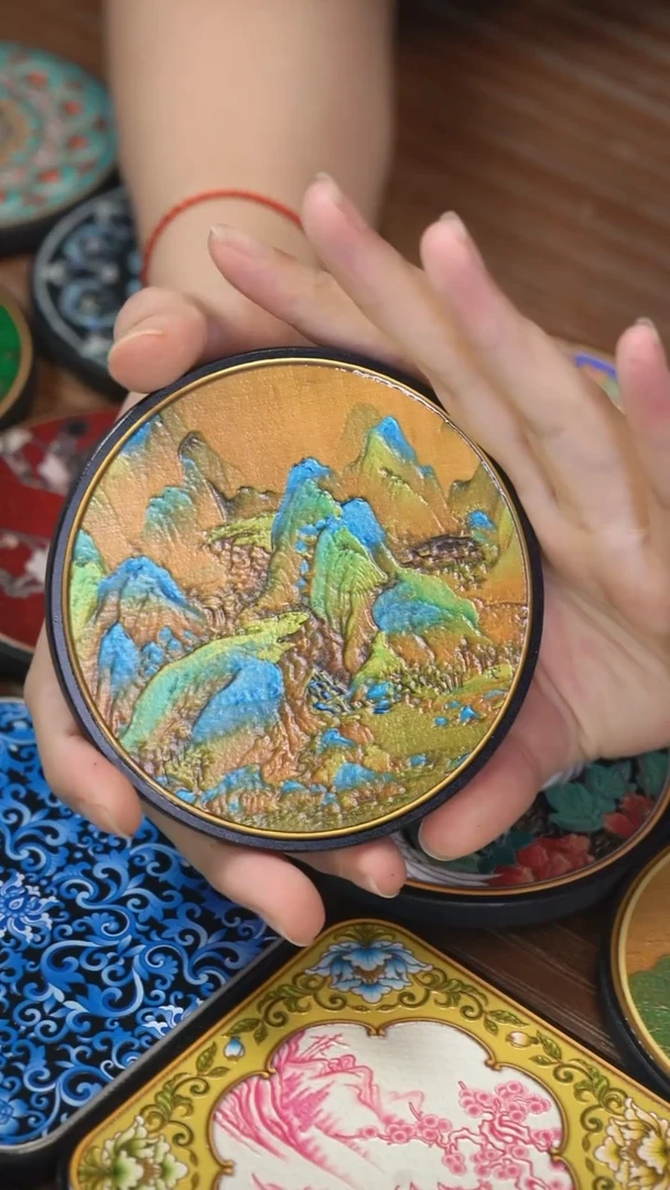 壹藏贰宝千里江山杯垫一片