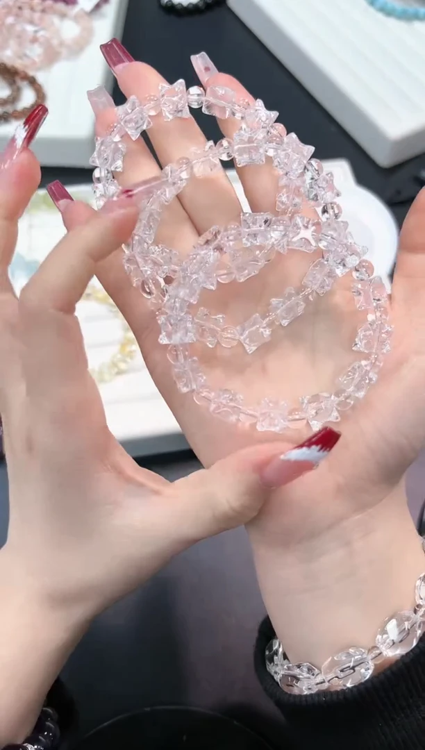 【闪购商品】水晶手串未镶嵌86g多样性发其一/1条默认微瑕