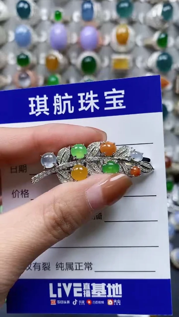 【闪购商品】翡翠颈饰银S925镶嵌0662