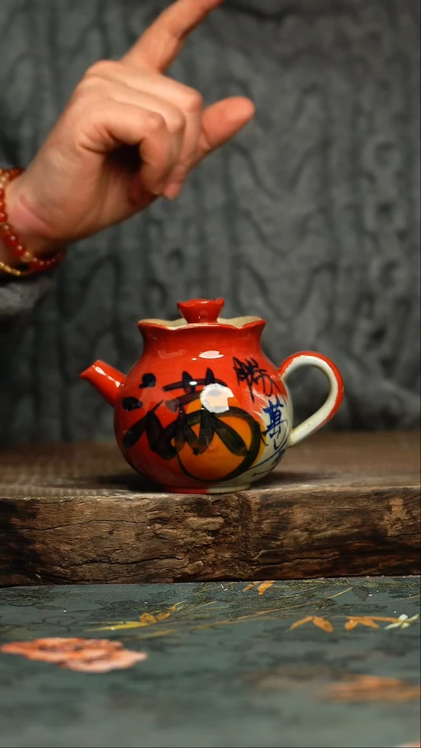 【闪购商品】杯釉下彩手工手绘同款陶器