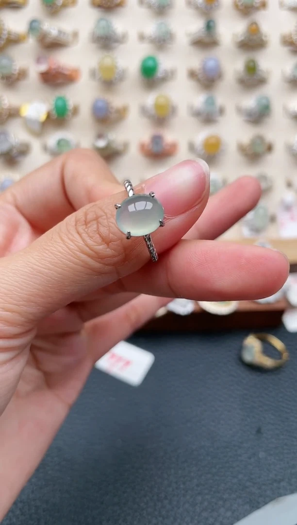 【闪购商品】翡翠戒指银S925镶嵌1111