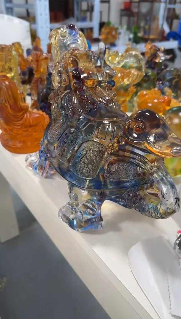琉璃15  特大龙龟 微瑕介意勿拍