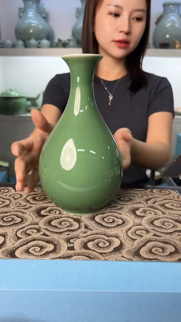 龙泉云间青瓷小米茶器