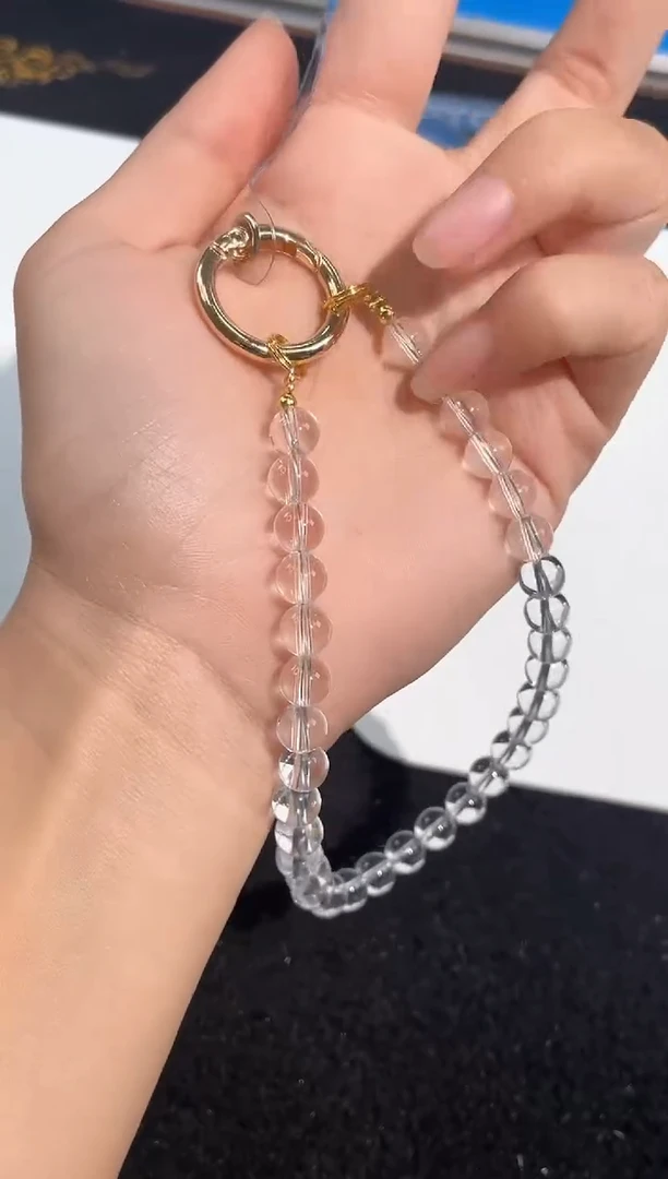 【闪购商品】水晶手链未镶嵌白水晶手机挂