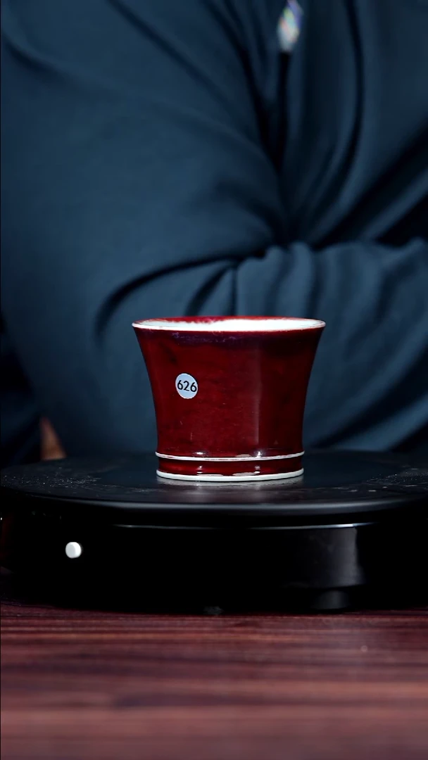626#陈亚龙一级品原矿钧瓷马蹄杯