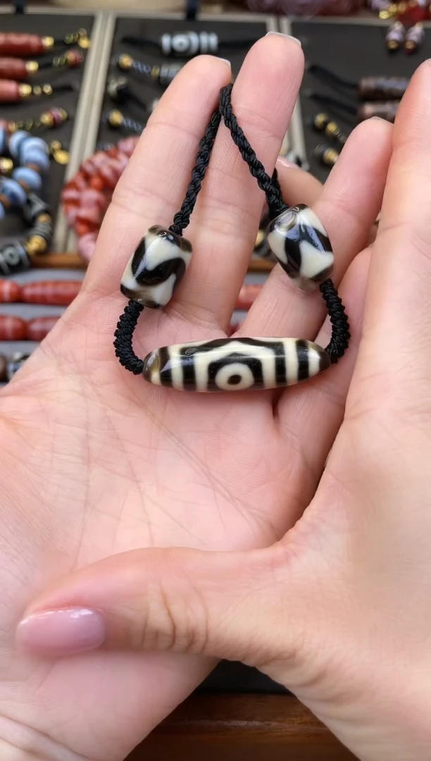 玛瑙/玉髓颈饰未镶嵌精品老吴全手大鹏宝盖三眼颈饰