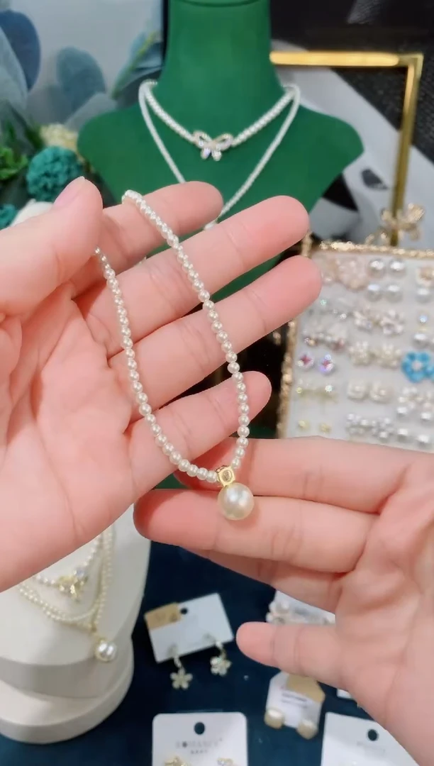 贝珠（仿珍珠）铜合金贝珠（仿珍珠）铜合金王妃款项链